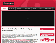 Tablet Screenshot of citysport-solingen.de